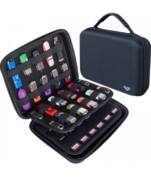 Electronic Accessories Organizer Large Capacity USB Storage Hard Holder Memory Card Case