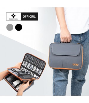 Wholesale Larger Capacity Electronic Accessories Bag Double Layer Travel Waterproof Electronic organizer for iPad Kindle tools