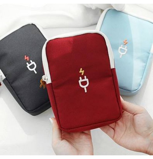 Travel Gadget Organizer Bag Portable digital cable bag Electronics Accessories Storage Carrying Case Pouch for USB power Bank