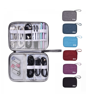 MKW4079 Portable Travel Gadget Digital Electronic Accessories Storage Cable Organizer Bag Cable Organizer Digital Storage Bag