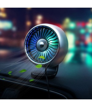 Original factory custom mini car fans other consumer electronics F102 new cool car gadgets accessories with atmosphere LED light