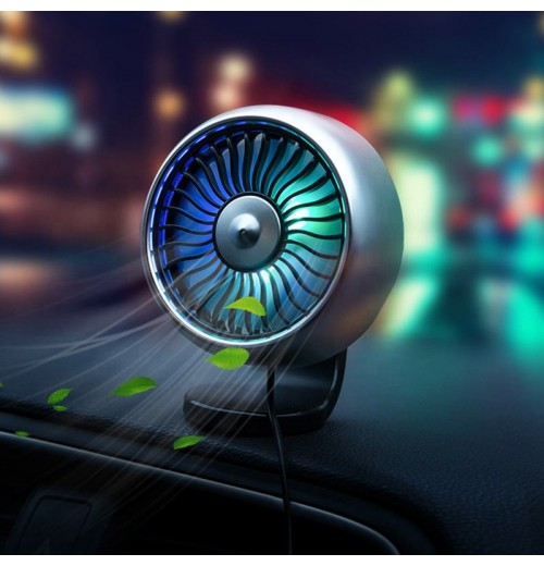 Original factory custom mini car fans other consumer electronics F102 new cool car gadgets accessories with atmosphere LED light